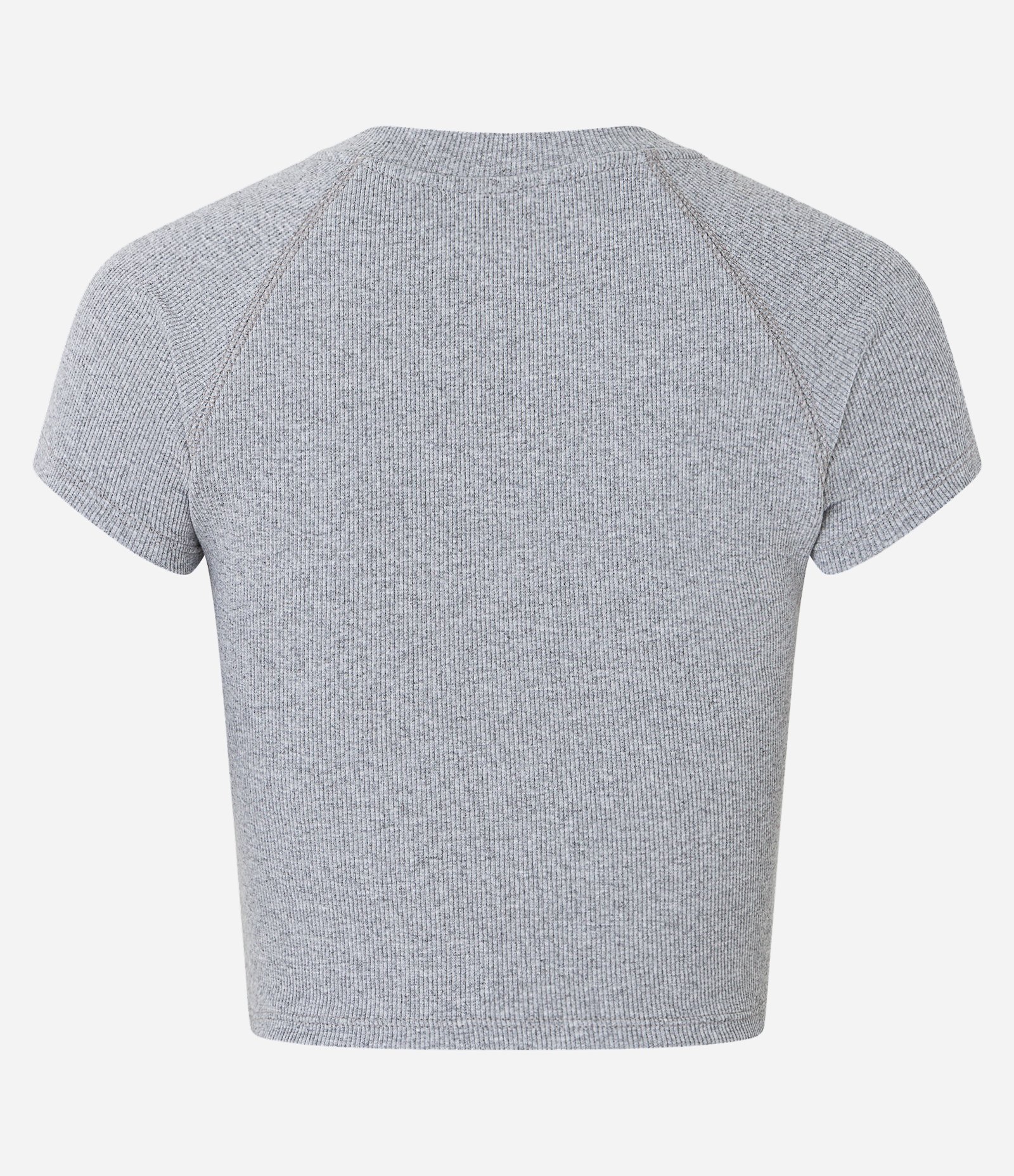 Blusa Manga Curta em Ribana com Brooklyn NYC Bordado Cinza 7