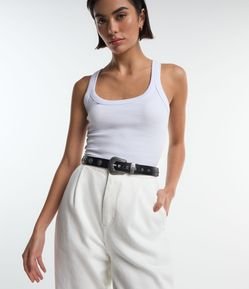 Cinto Western Médio com Tachas Aplicadas