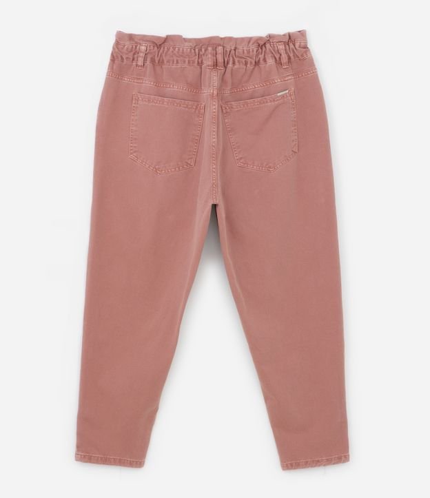 Calça Clochard em Jeans com Bolsos Curve & Plus Size Rosa Coral 6