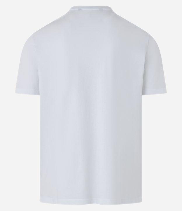 Camiseta em Algodão com Estampa  Based on Real Life Branco 2