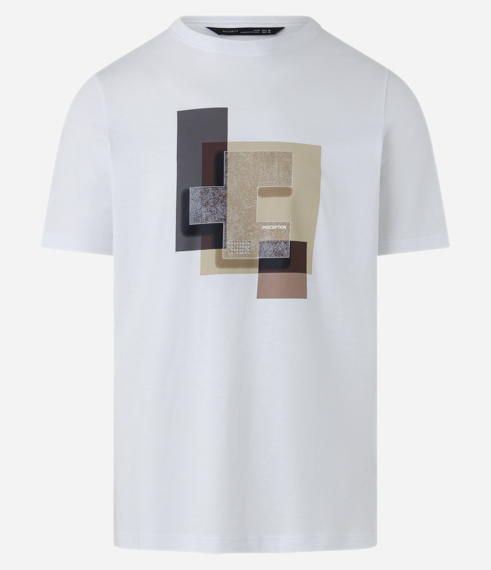 Camiseta Comfort em Algodão com Estampa Based on Real Life Branco 5