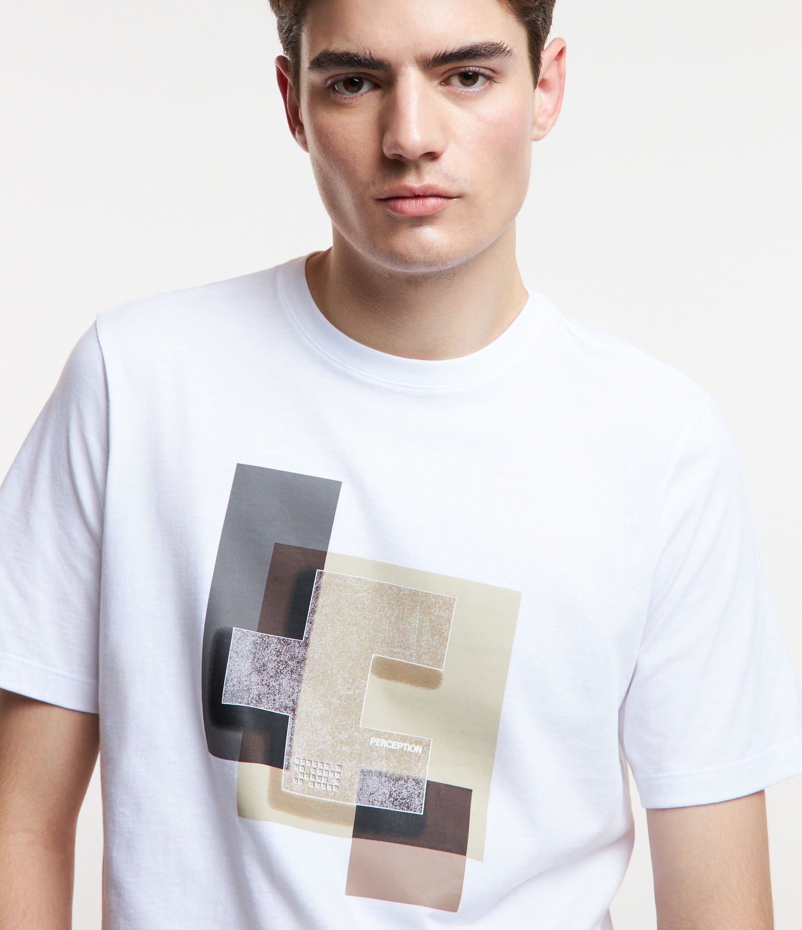 Camiseta Comfort em Algodão com Estampa Based on Real Life Branco 4