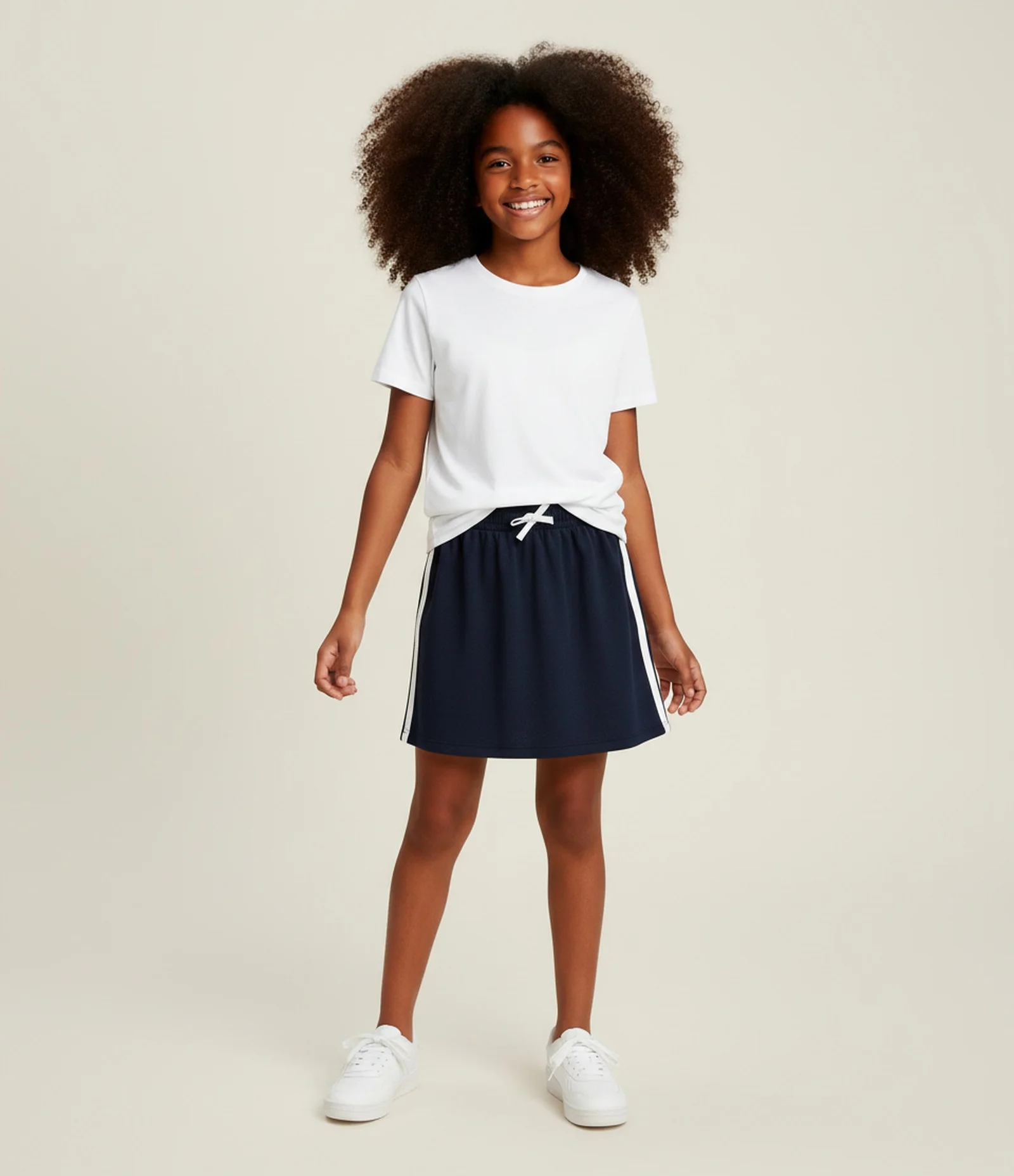 Camiseta Básica Infantil - Tam 5 a 14 anos Branco 1