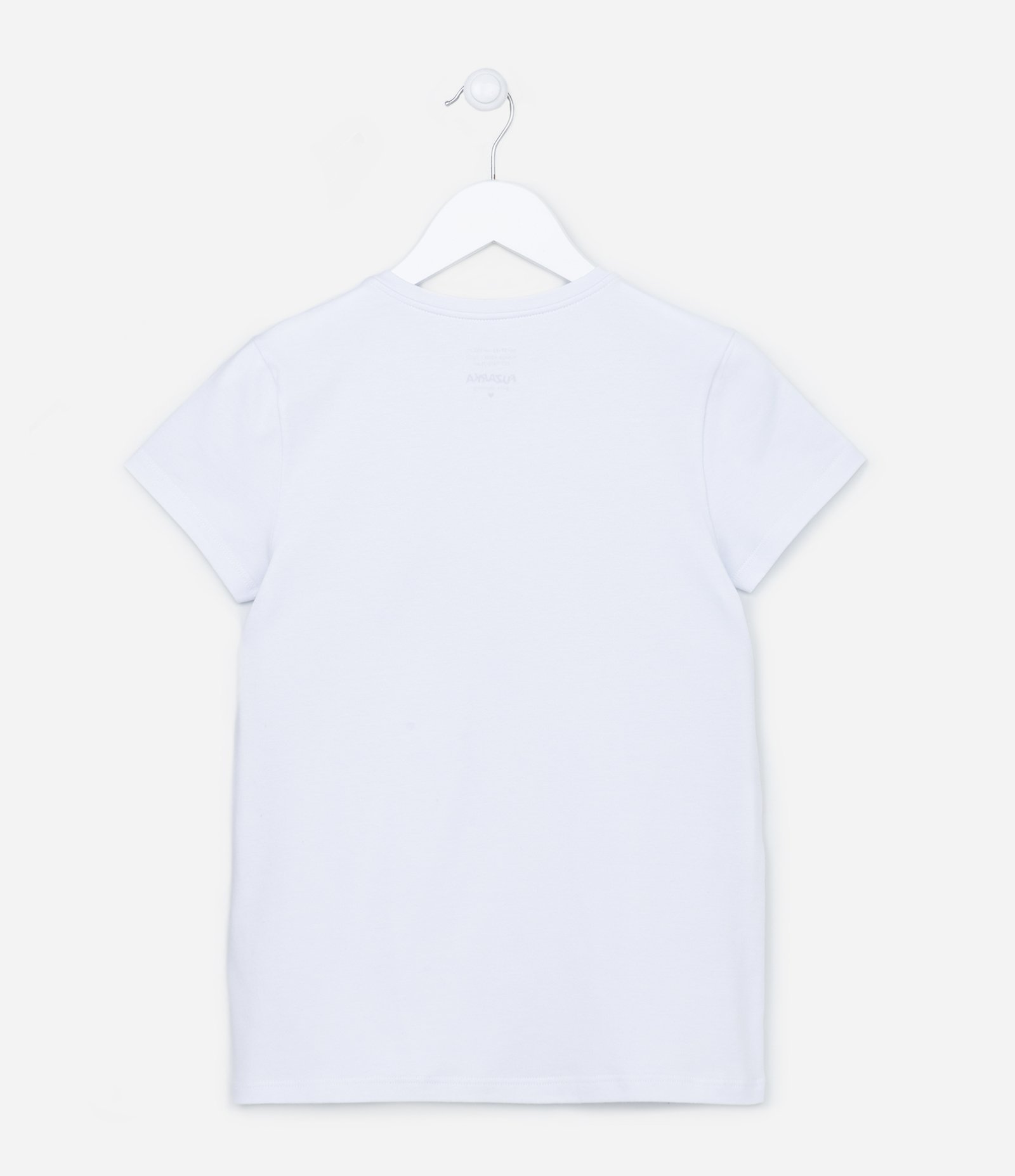 Camiseta Básica Infantil em Meia Malha - Tam 5 a 14 anos Branco 2