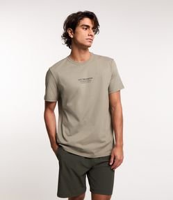 Camiseta Comfort em Algodão Peruano e Lettering Seek the Positive