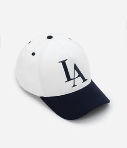 Boné Aba Curva em Sarja com Bordado LA