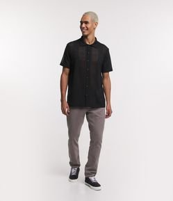 Calça Skinny em Sarja com Elastano