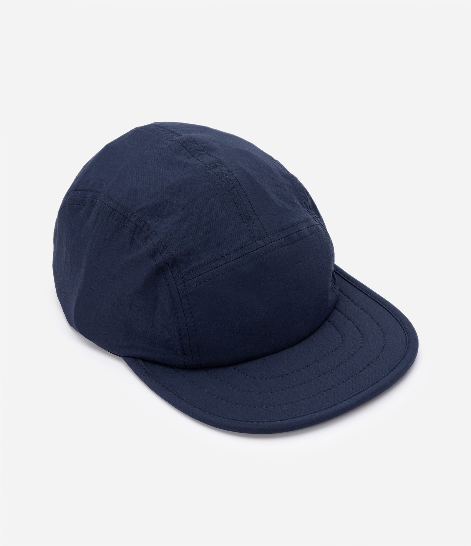 Boné 5 Panel em Microfibra com Fechamento Diferenciado Azul Marinho 2