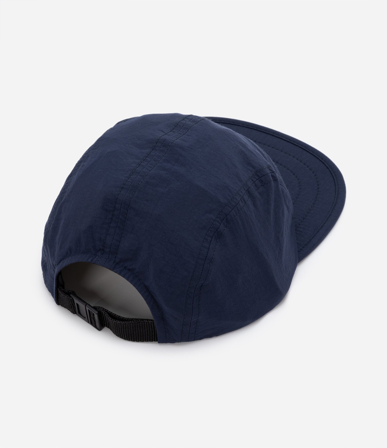 Boné 5 Panel em Microfibra com Fechamento Diferenciado Azul Marinho 3