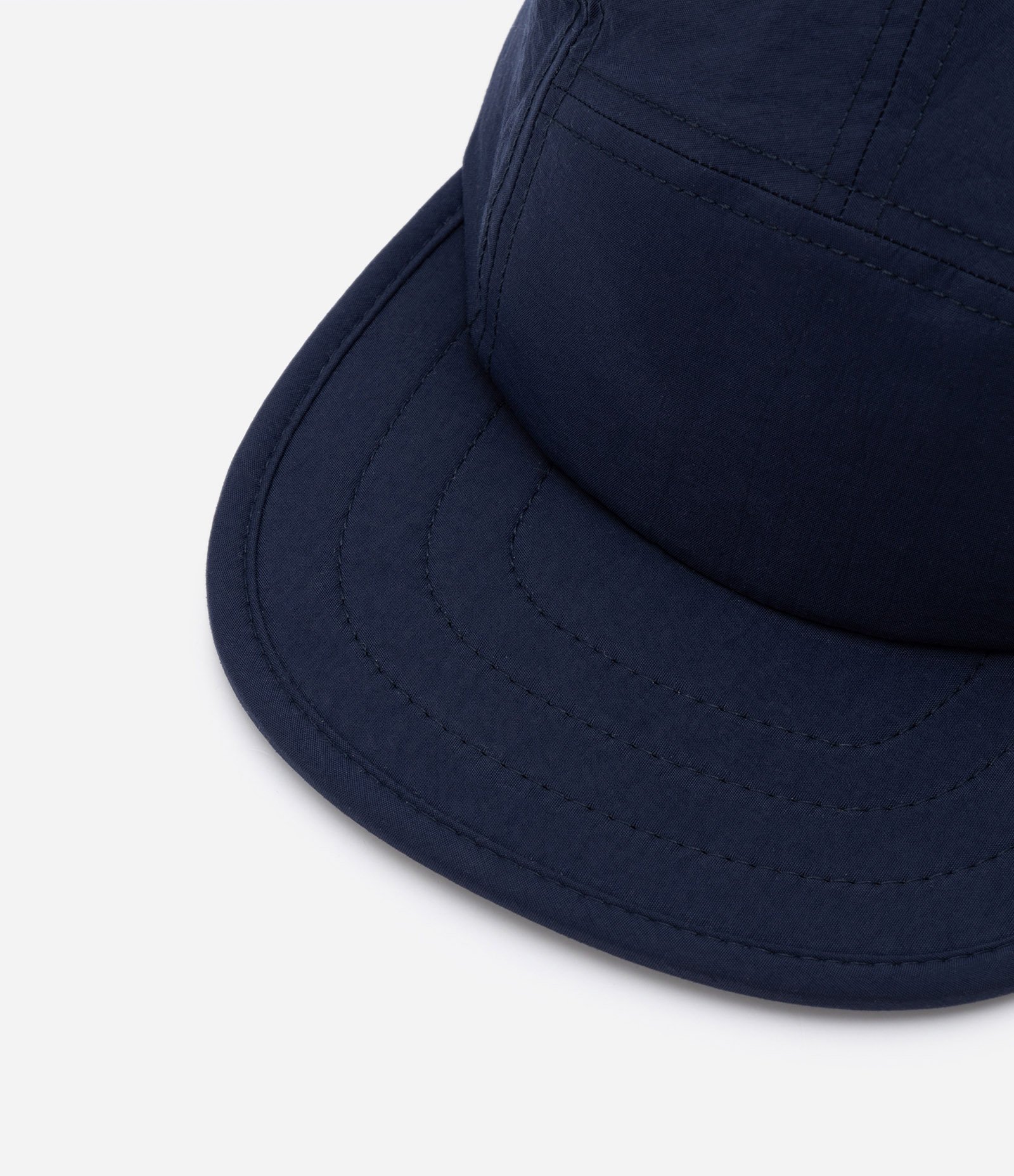 Boné 5 Panel em Microfibra com Fechamento Diferenciado Azul Marinho 4