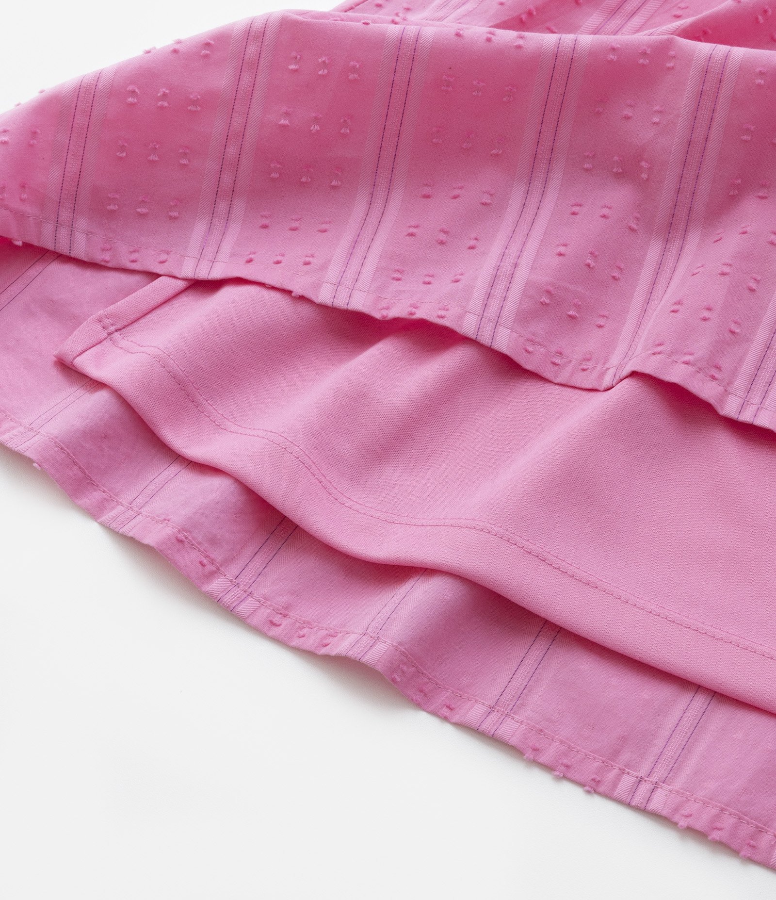 Vestido Infantil em Tricoline Texturizado - Tam 5 a 14 Anos Rosa 6