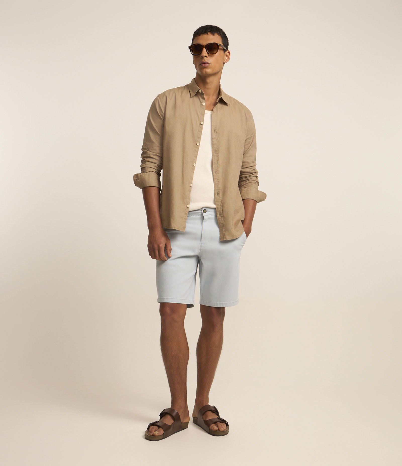 Bermuda Slim em Sarja com Elastano 2