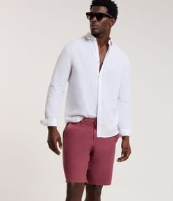 Bermuda Slim em Sarja com Elastano