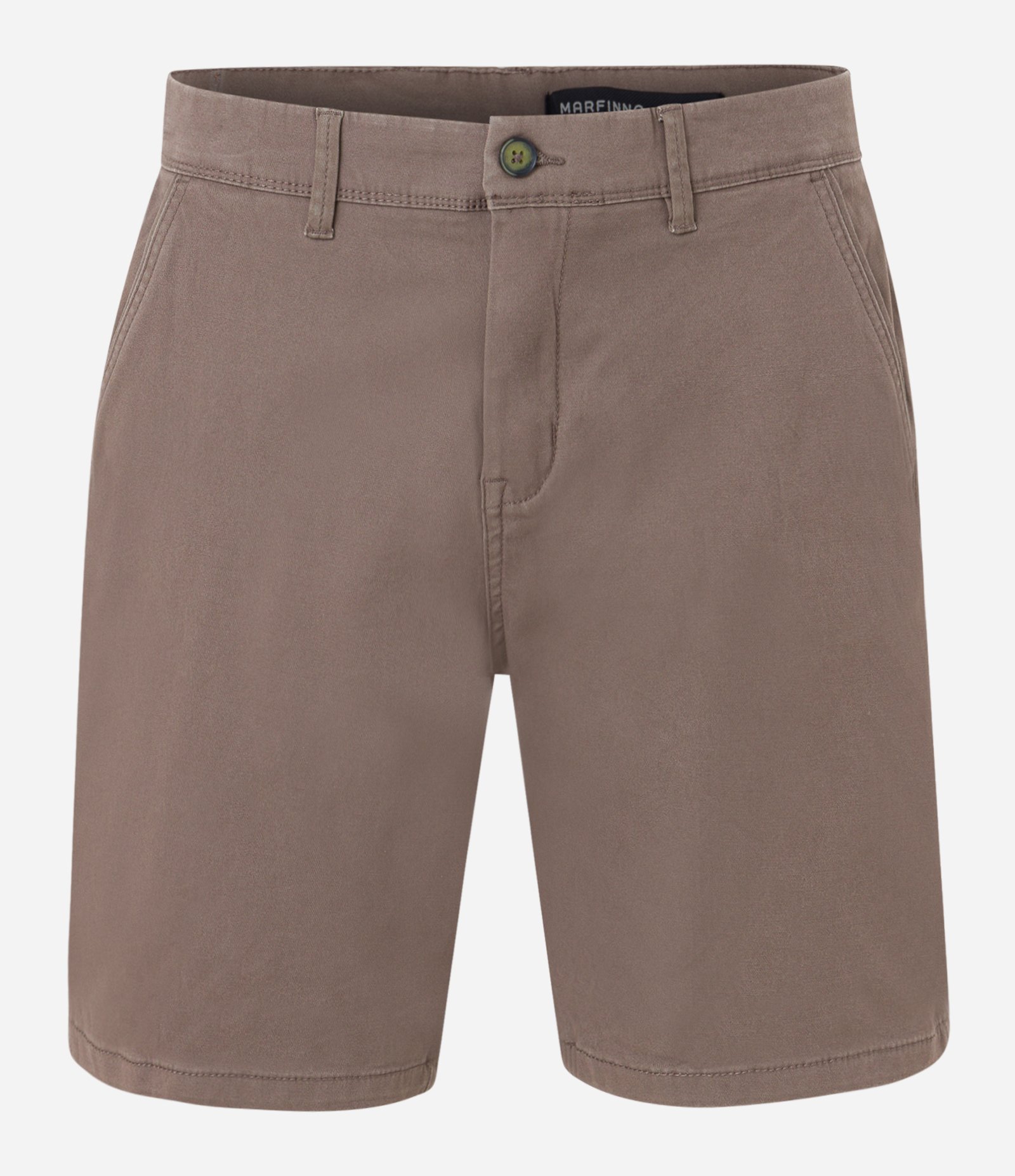 Bermuda Slim em Sarja com Elastano Marrom Escuro 5
