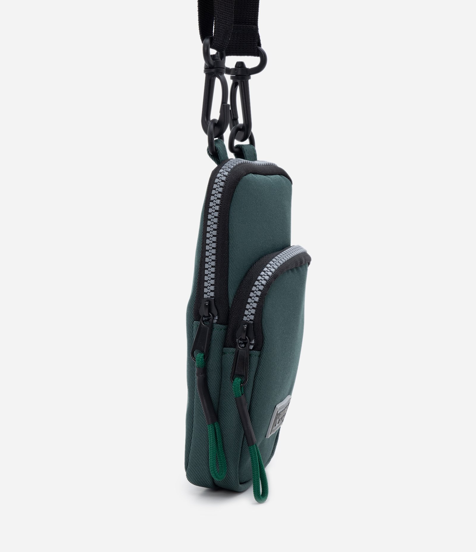 Bolsa Transversal Infantil com Viés Contrastante Verde 2