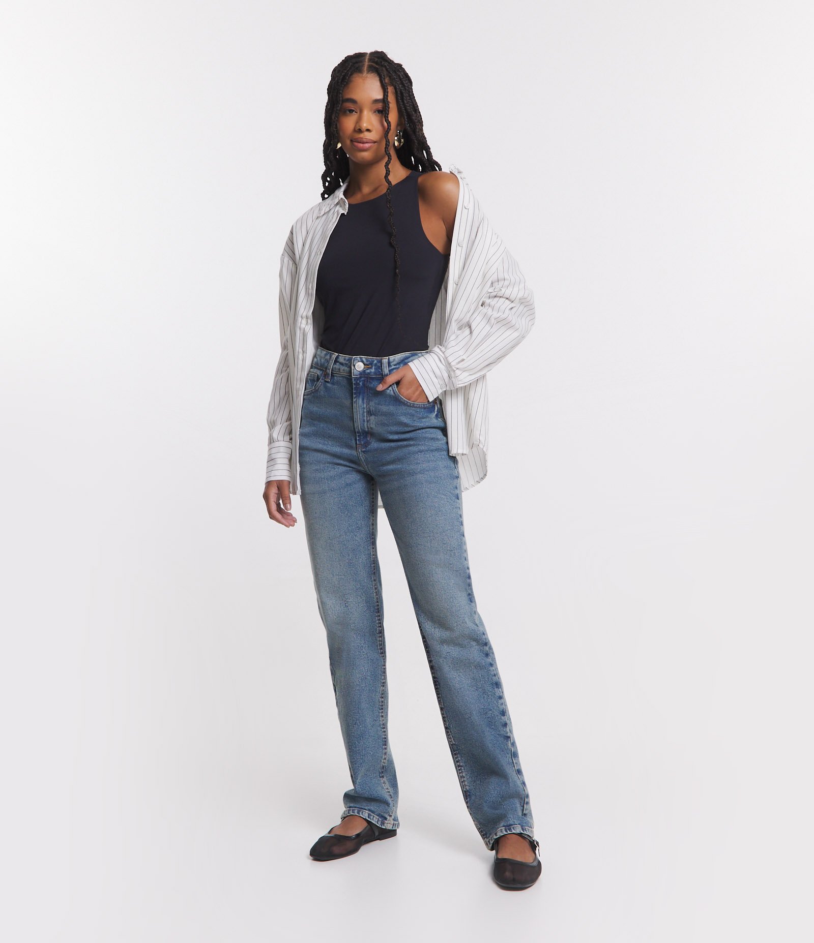 Blusa sem Manga em Microfibra com Decote Halter Preto 2