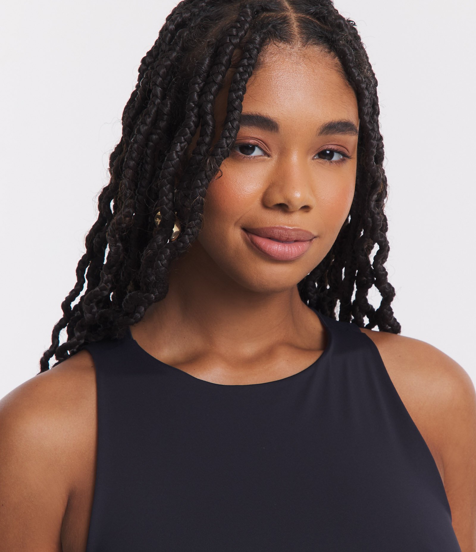 Blusa sem Manga em Microfibra com Decote Halter Preto 4