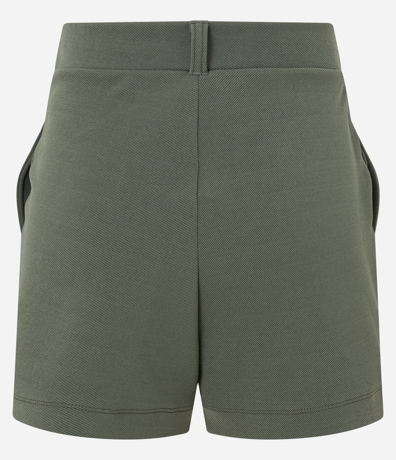 Short em Crepe Alfaiatado com Pregas e Passantes Verde 6