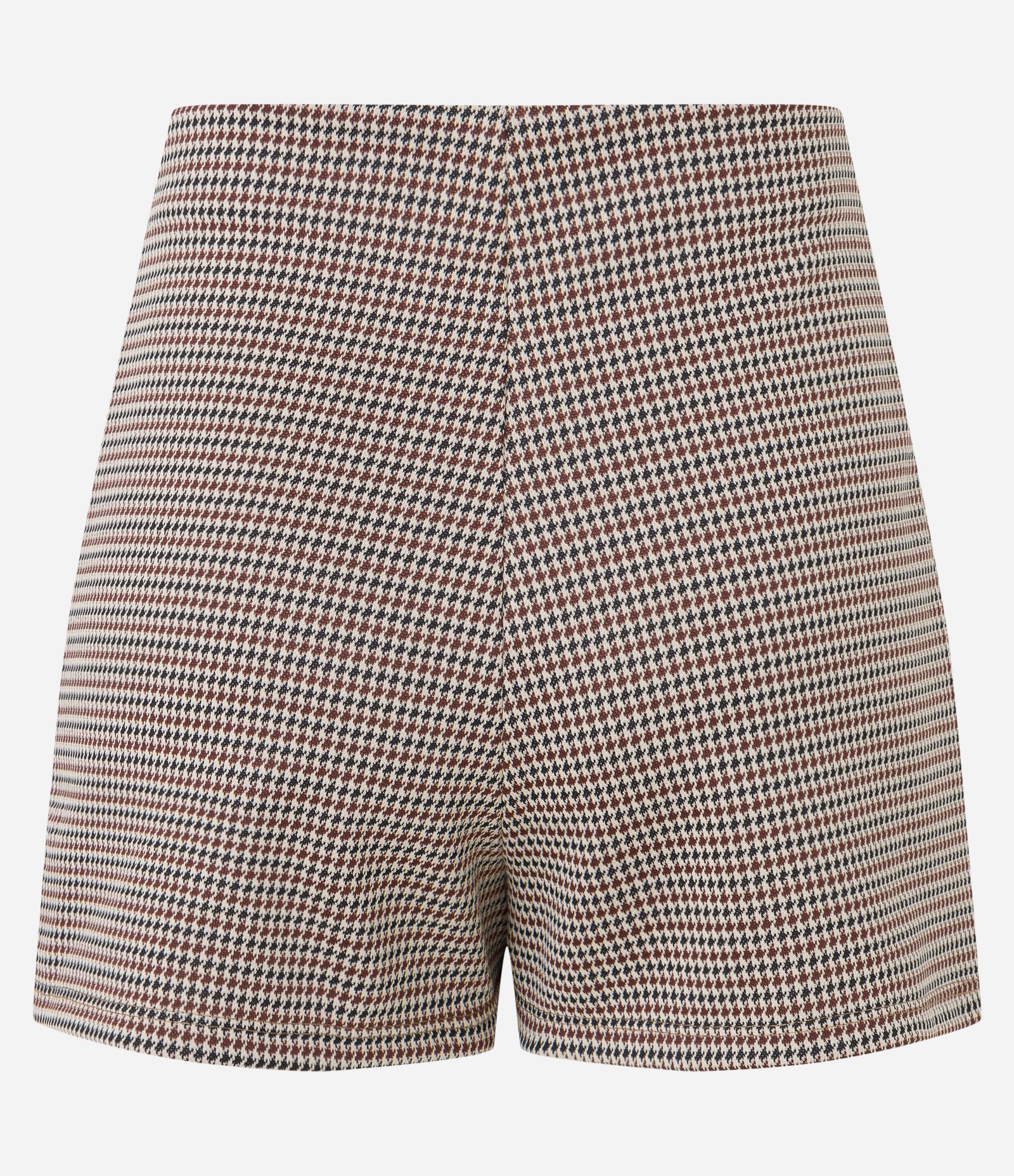 Short Saia em Jacquard Pied-de-poule e Fendinha Multicores 6