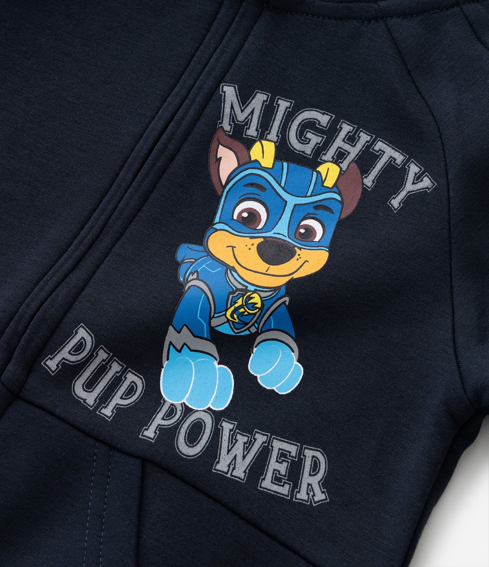 Jaqueta Canguru Infantil com Capuz e Estampa da Patrulha Canina - Tam 2 a 5 anos Azul Marinho 4