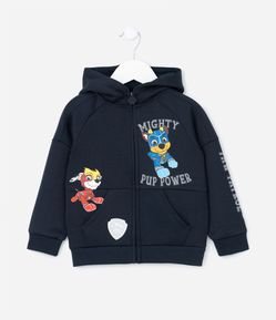 Jaqueta Canguru Infantil com Capuz e Estampa da Patrulha Canina - Tam 2 a 5 anos