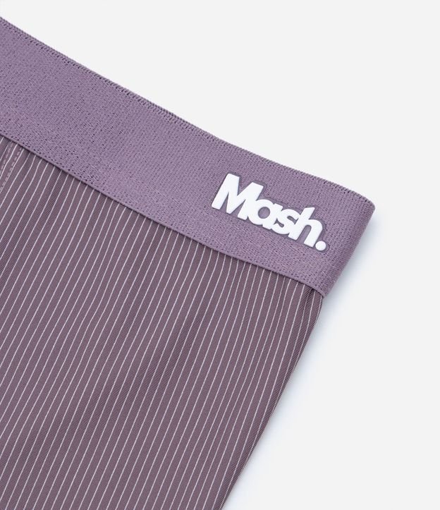 Cueca Boxer em Poliamida com Listras Risca de Giz Mash