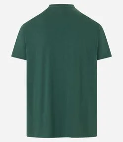 Camiseta em Algodão com Estampa Peças de Xadrez