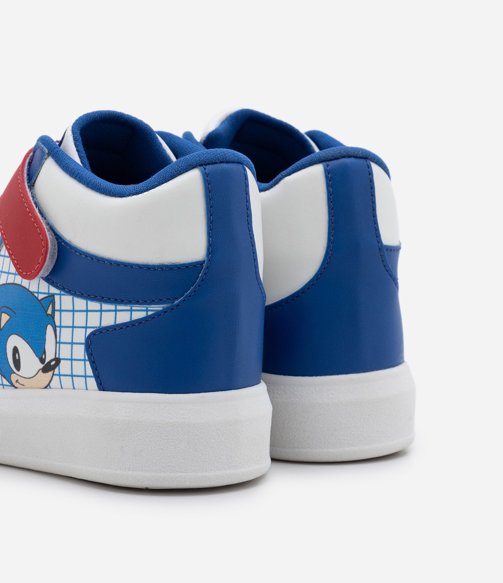 Tênis Botinha Infantil com Velcro e Estampa do Sonic - Tam 22 ao 30 Azul 2