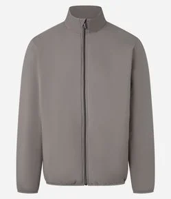 Jaqueta em Airflow com Gola Alta e Fechamento por Zíper