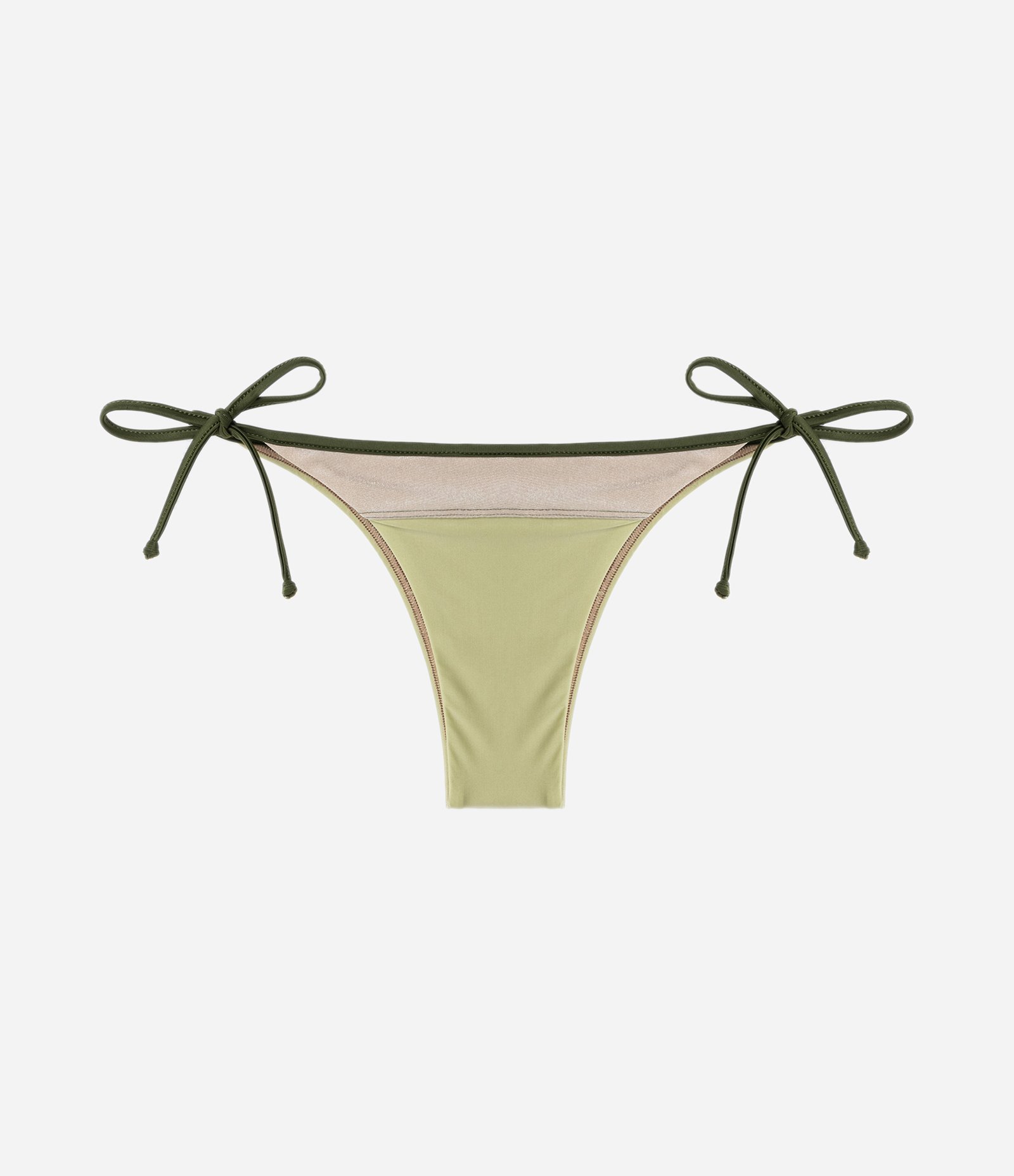 Biquíni Calcinha Lacinho com Estampa Color Block Verde 5