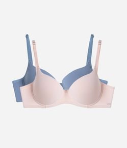 Kit 02 Sutiãs Base com Bojo e com Aro