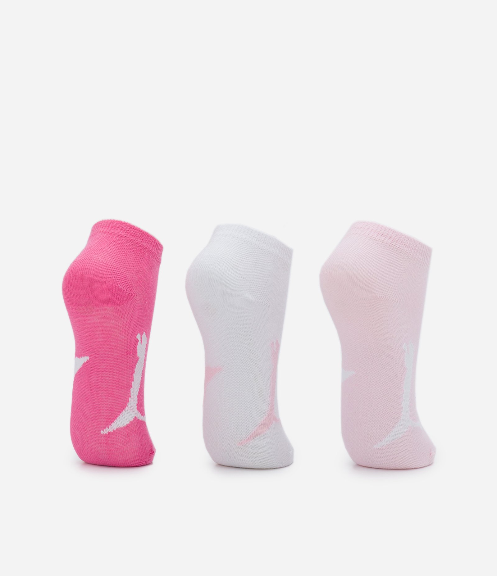 Kit 03 Meias Infantis da Puma - Tam 25 ao 34 Rosa/Cinza/Rosa Claro 3