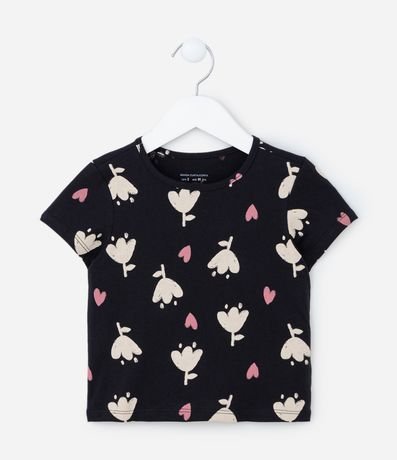 Camiseta Infantil com Estampa Tulipas - Tam 1 A 5 Anos Menor preço em Camiseta Infantil com Estampa Tulipas - Tam 1 A 5 Anos