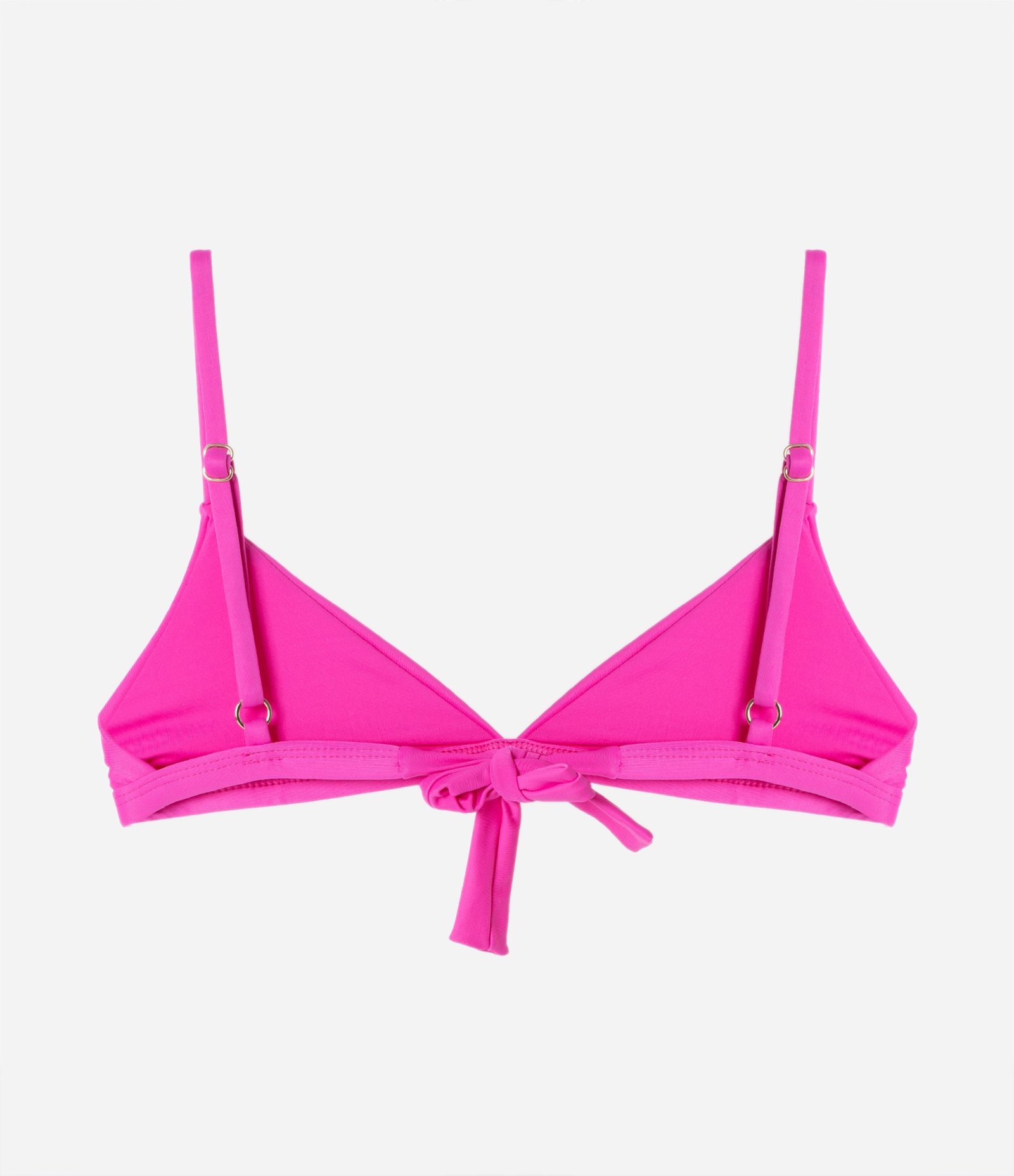 Biquíni Top Triângulo Fixo em Poliamida com Bojo Rosa Pink 6