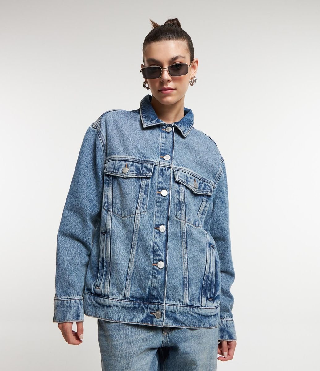 Jeans Feminina Jaqueta Jeans Na C&a Lojas Renner Jaquetas