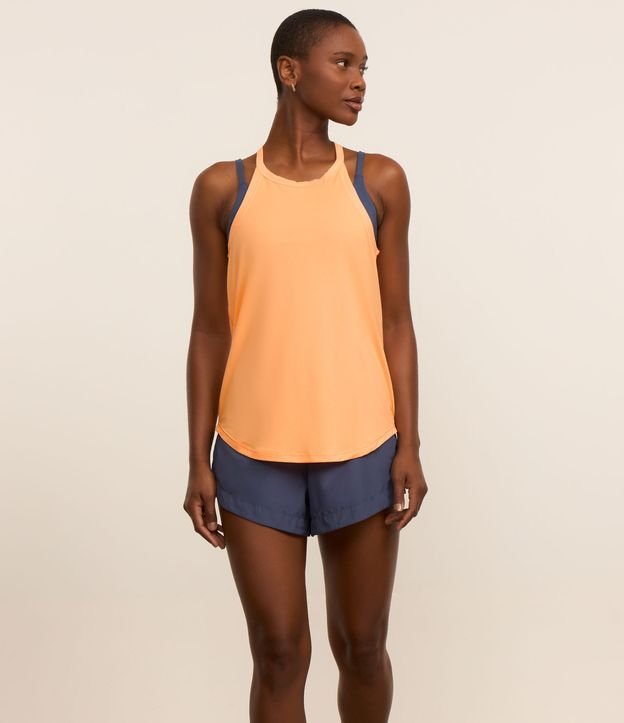 Regata Esportiva com Alça Fina e Barra Arredondada