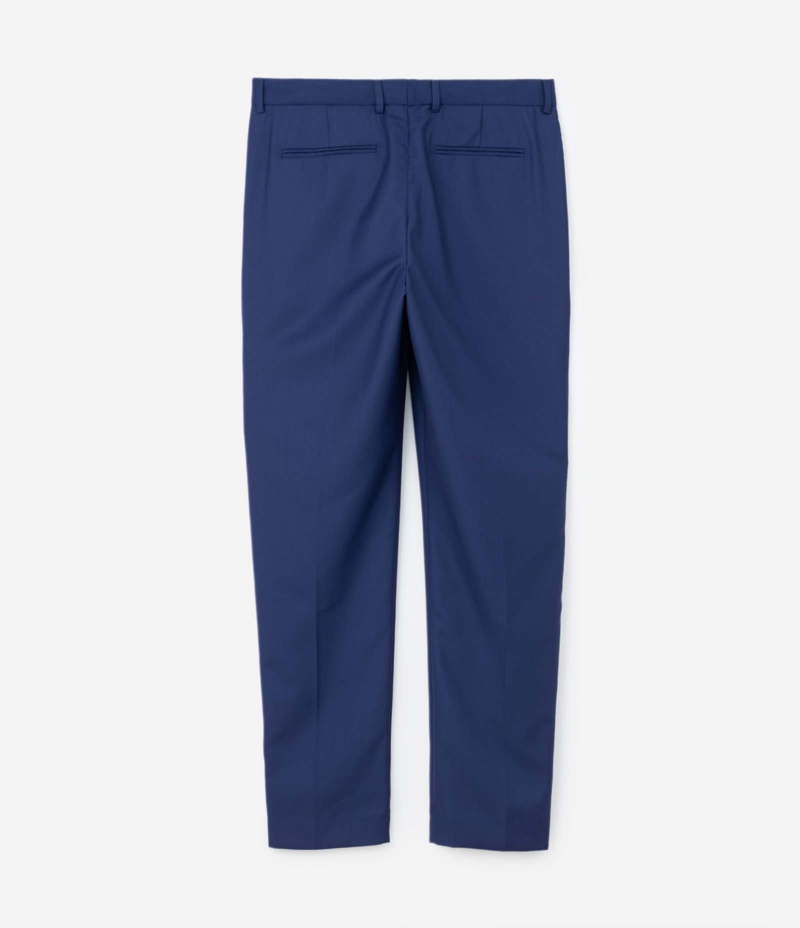 Calça Social em Tricoline com Cós Passante Azul 6