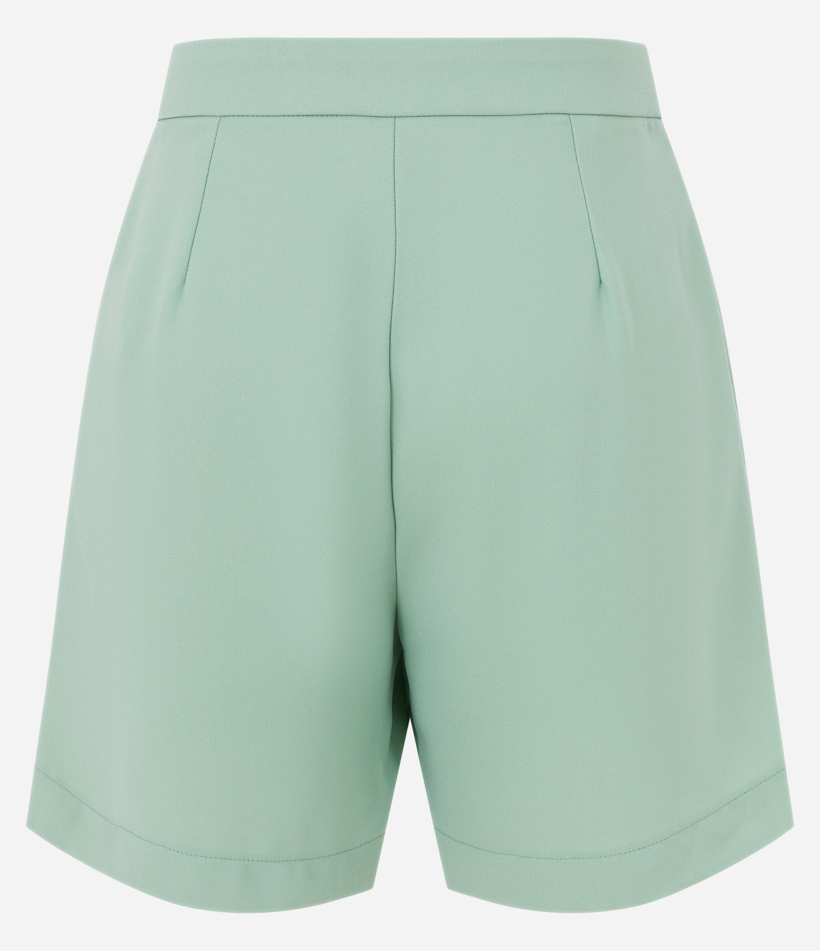 Short em Crepe com Fechamento em Fivela no Cós Verde 7