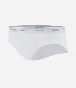 Cueca Slip em Meia Malha com Cós Elástico Mash