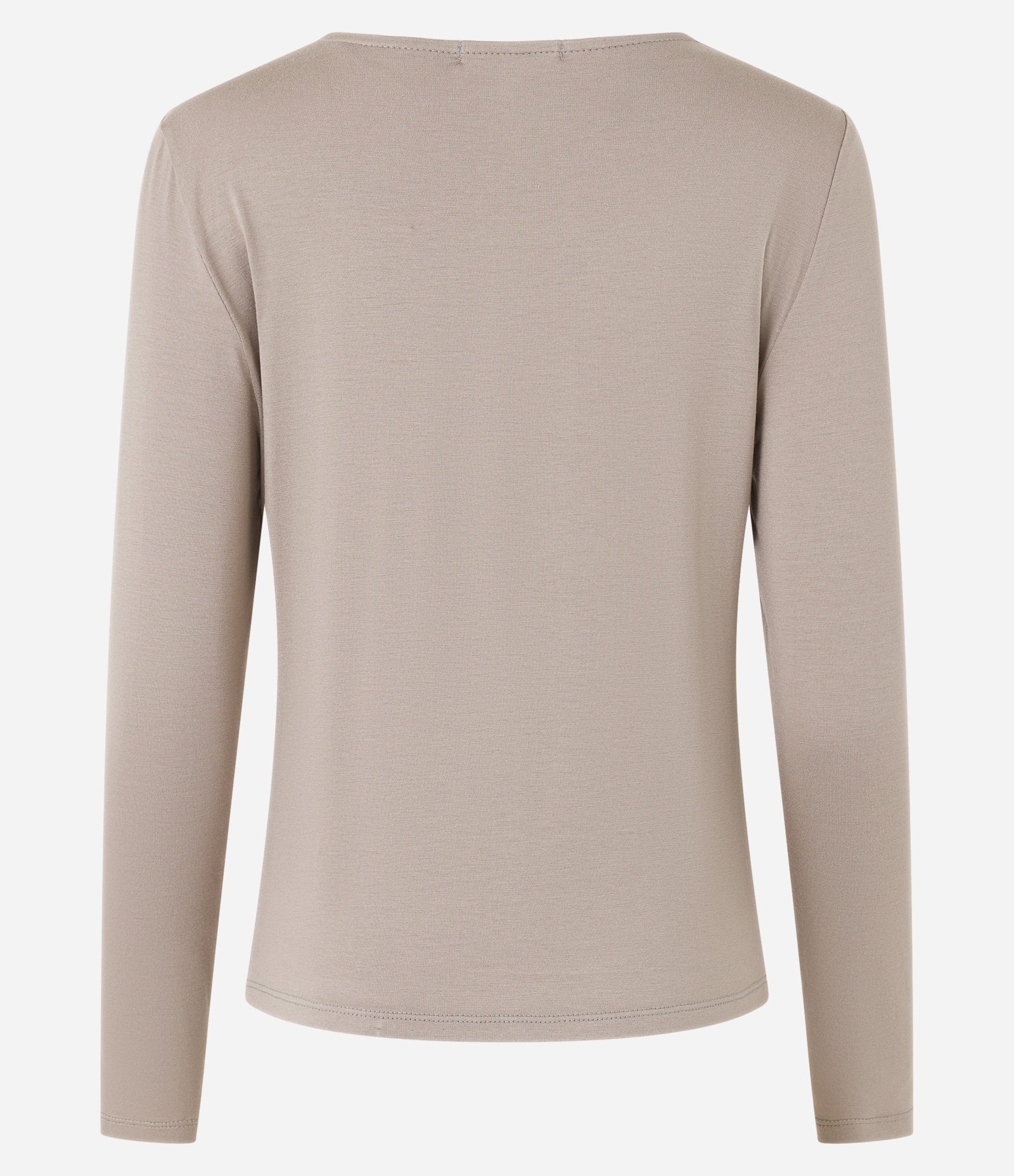 Blusa em Meia Malha com Gola Boba Bege 7