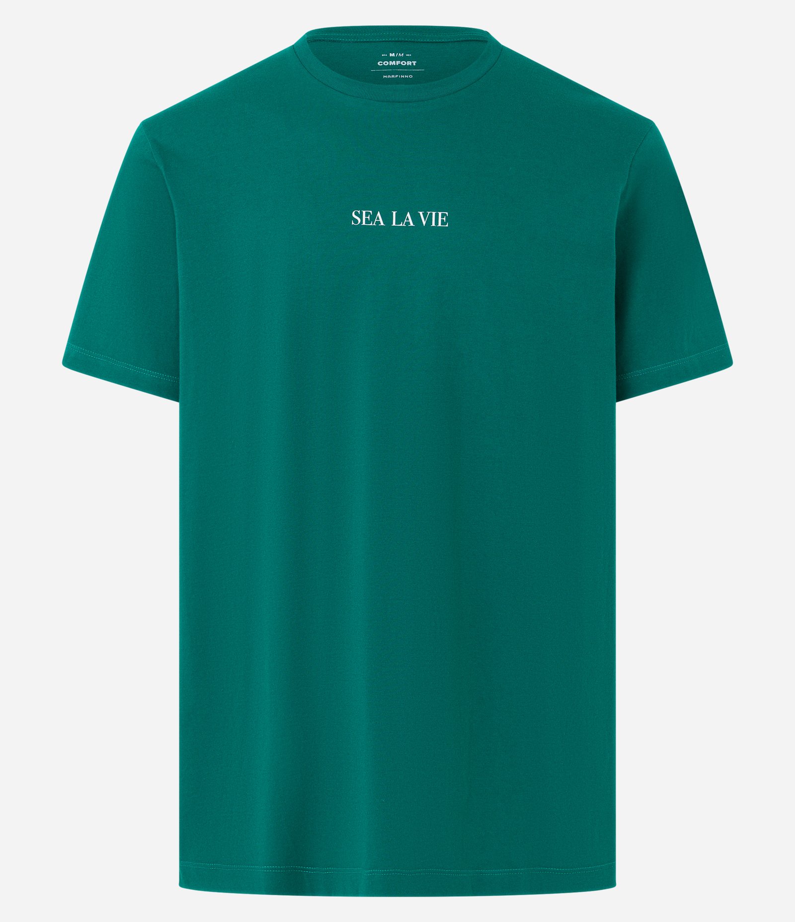 Camiseta em Algodão com Lettering Sea La Vie Verde 5