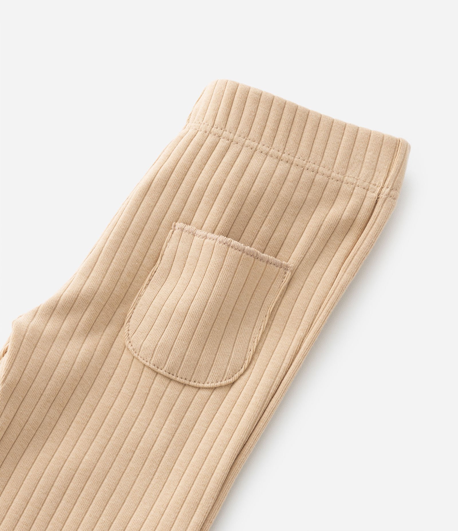 Calça Flare Infantil Canelada - Tam 1 a 5 Anos Bege 5