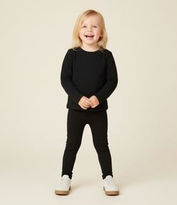 Calça Legging Infantil em Malha Térmica - Tam 1 a 5 Anos