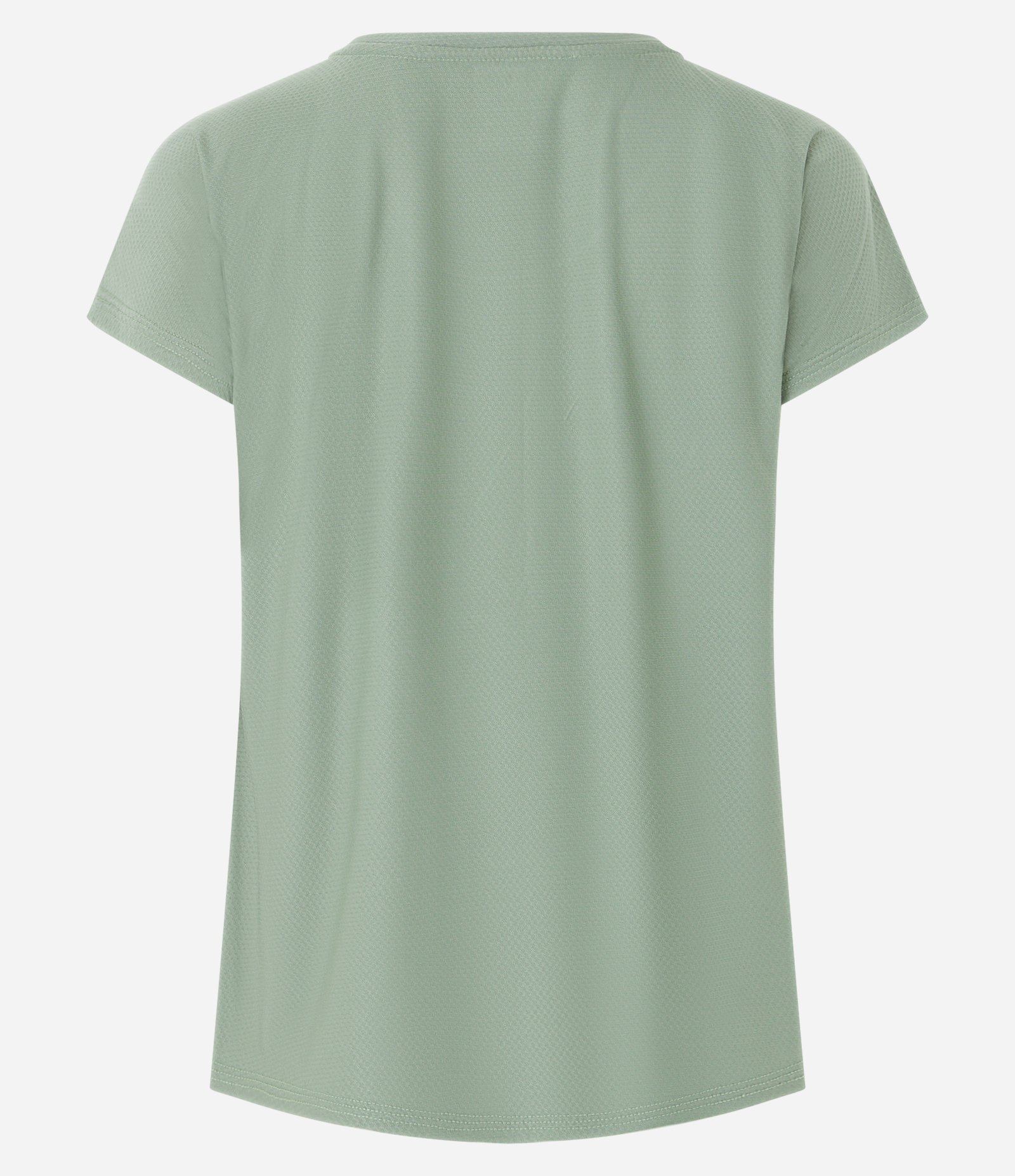 Camiseta Esportiva em Microfibra com Manga Curta Verde Claro 6