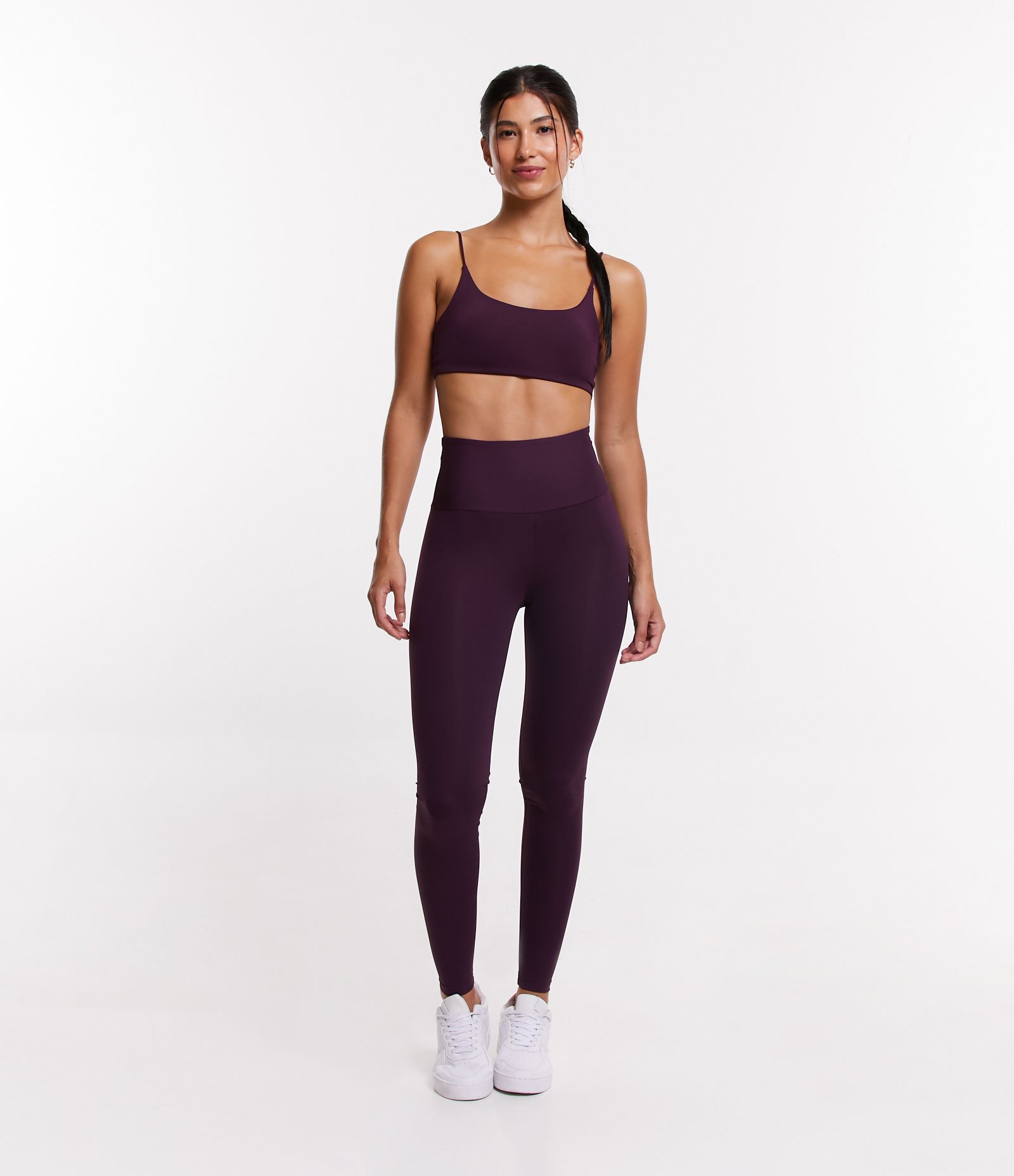 Calça Legging Esportiva em Poliamida com Cós Alto 1
