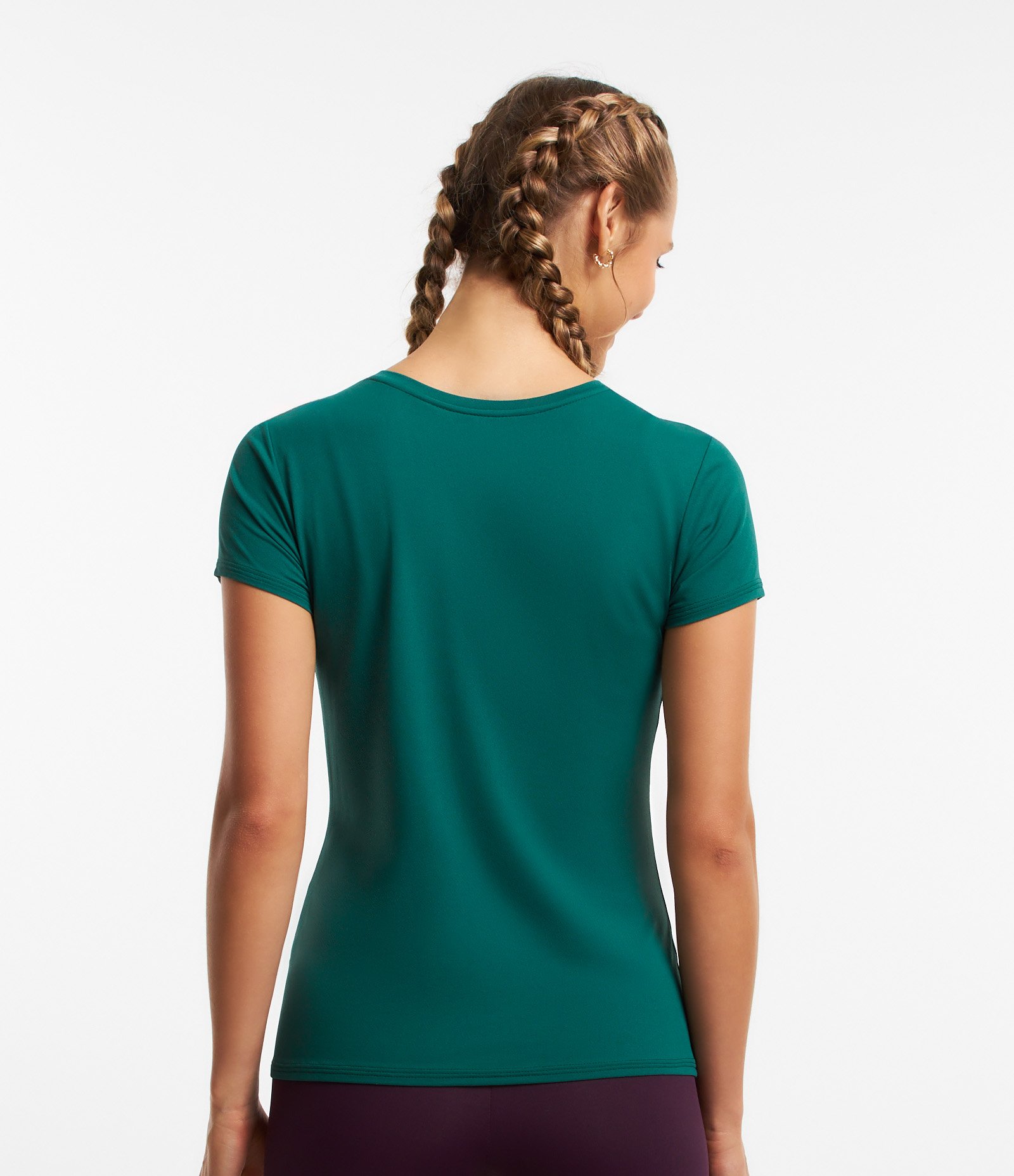 Camiseta Esportiva em Poliamida com Lettering Don't Quit Keep Going Verde 3