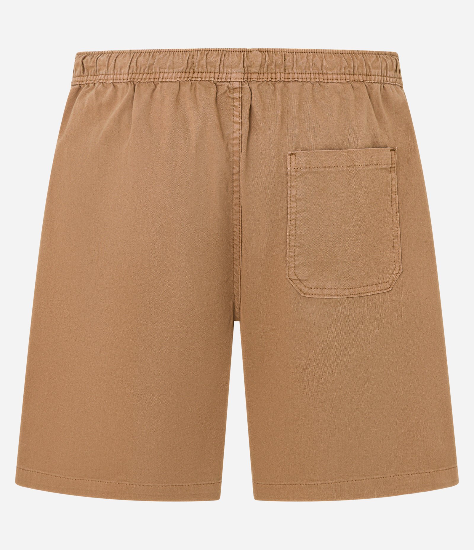 Bermuda Regular em Sarja Lavada com Amarração no Cós Bege 6