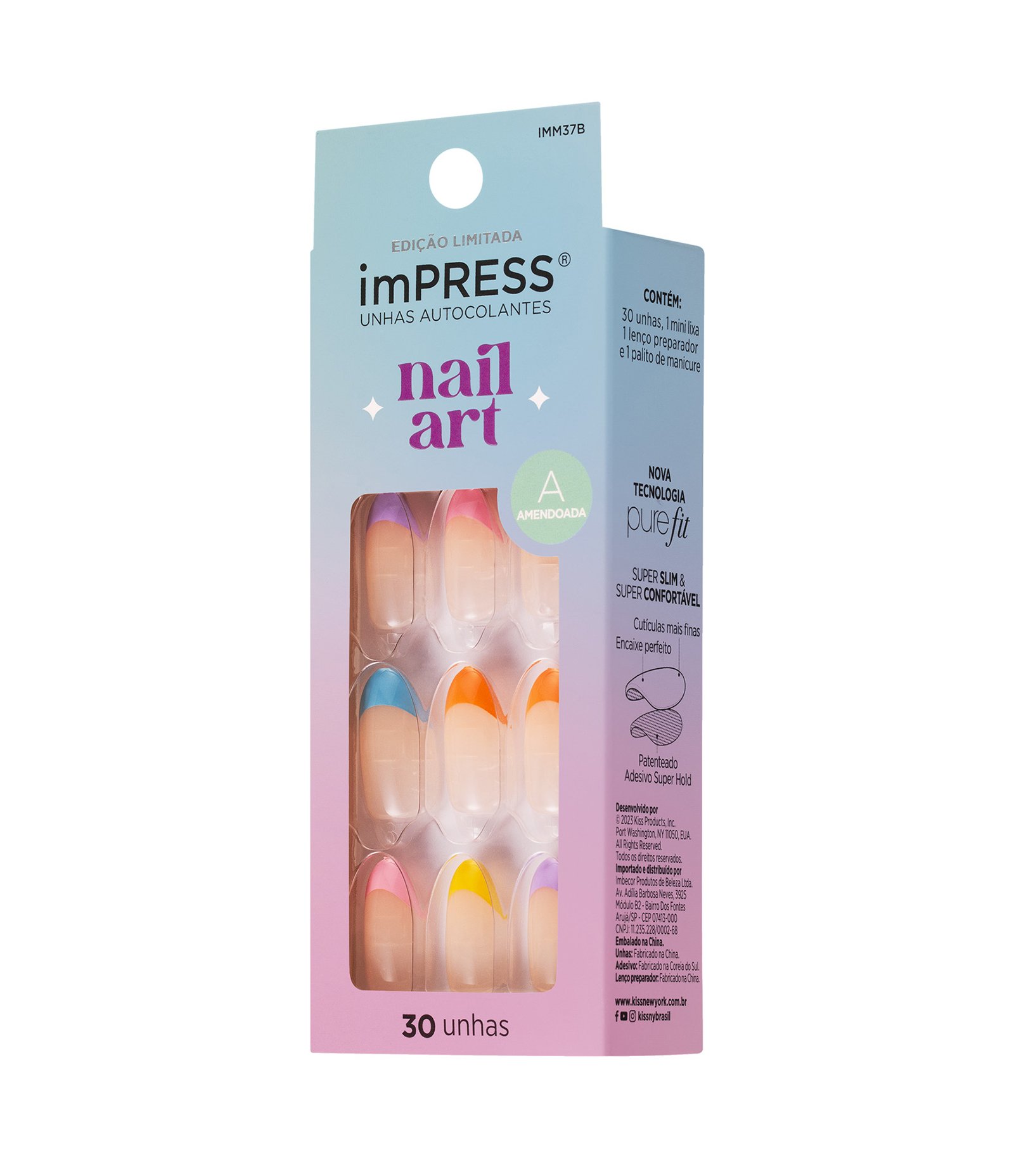 Unhas Postiças Impress Kiss New York Nail Art Kiss Younge Love 2