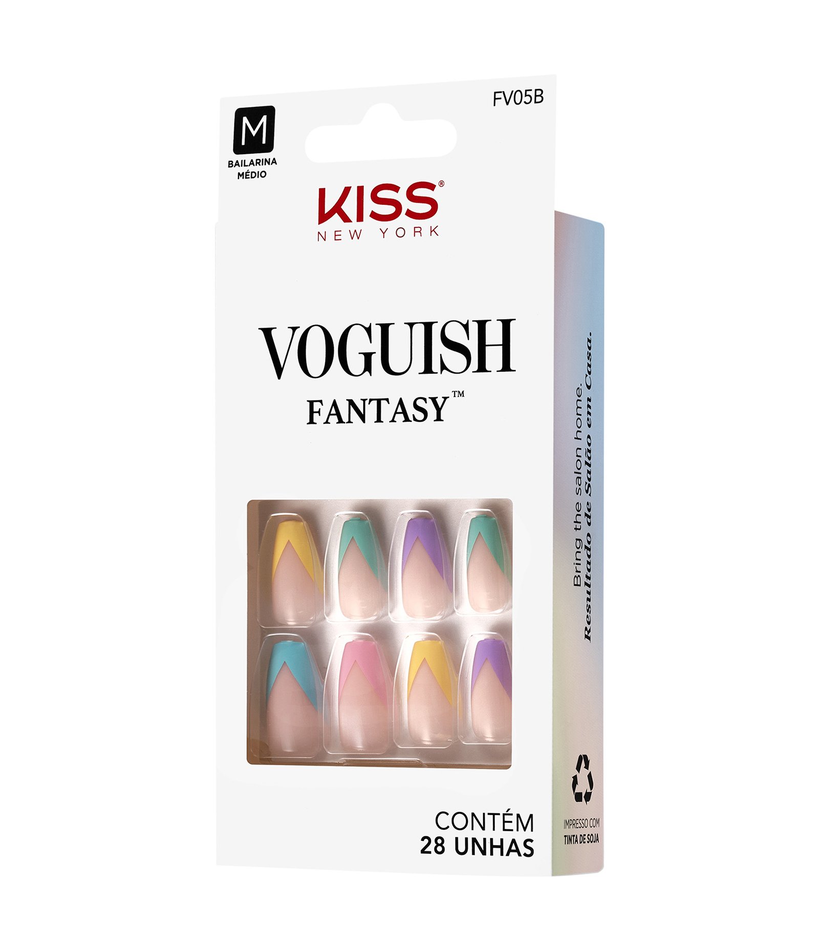 Unhas Postiças Kiss New York Voguish Fantasy Kiss Disco Ball 2