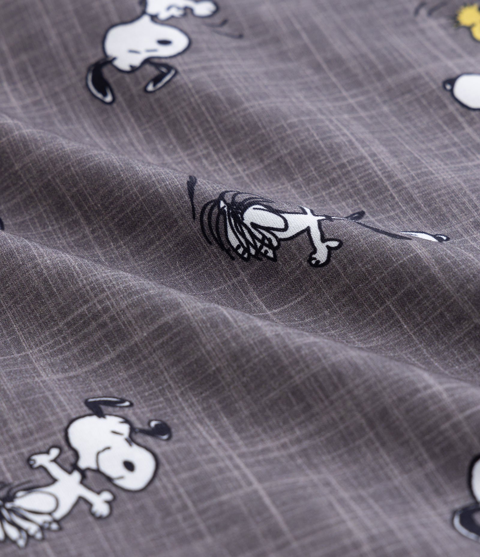 Cueca Samba Canção em Tricoline Estampa Snoopy Cinza 6